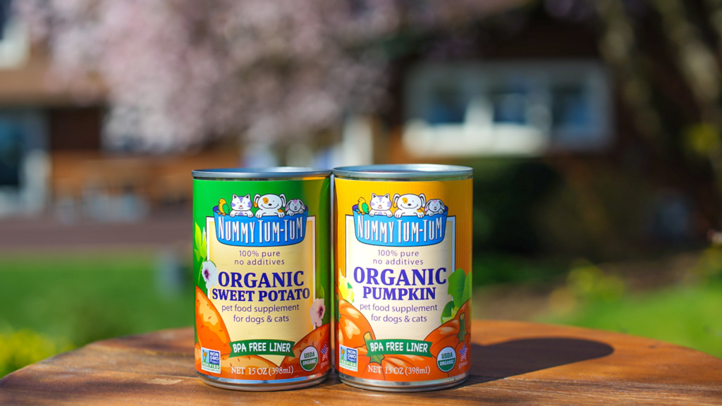 cans of Nummy Tum Tum products